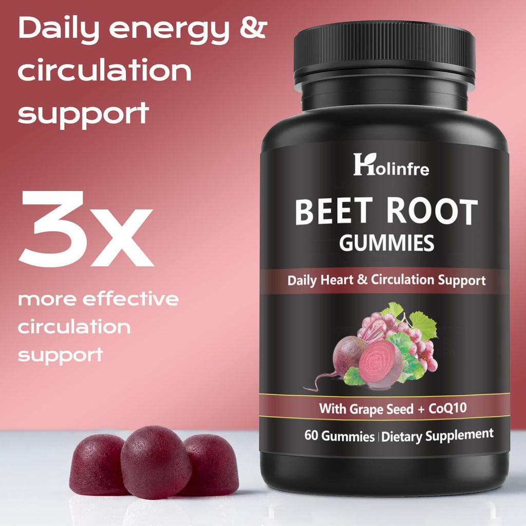 Beet Root Gummies with Grape Seed & CoQ10 Y6994