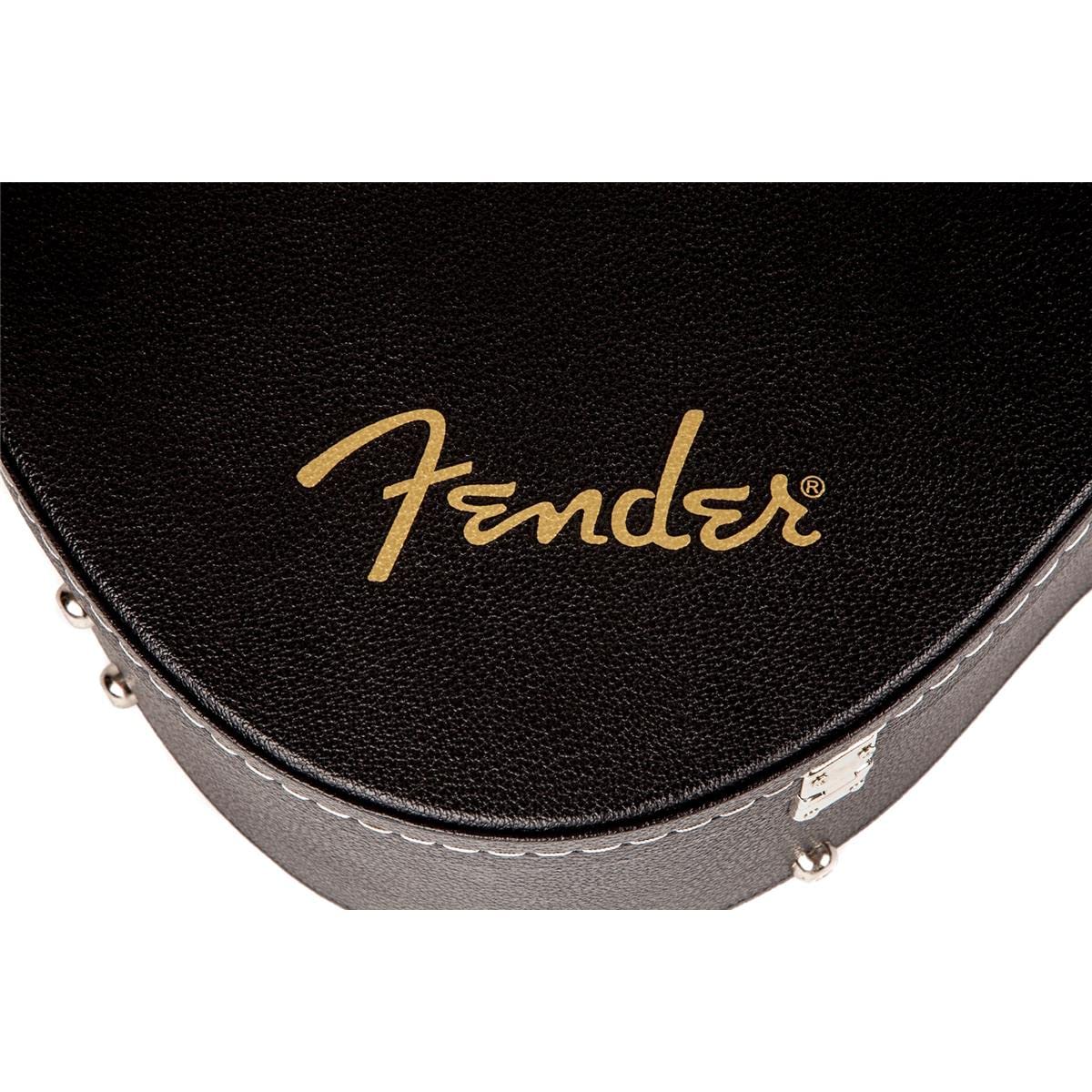 Black Flat-Top Dreadnought Acoustic Guitar Case with 1-inch Foam Padding L3263