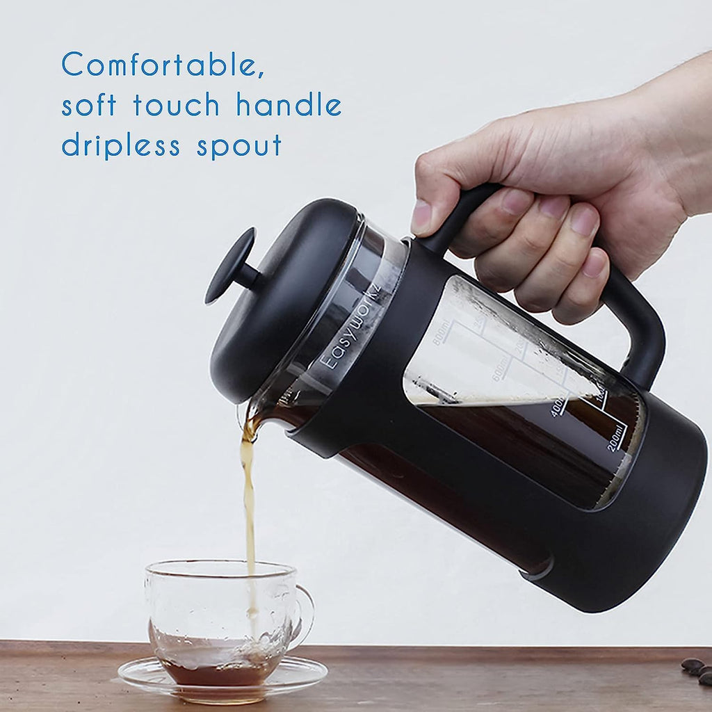 12 oz French Press Coffee Tea Maker with Measuring Coffee Spoon J848527