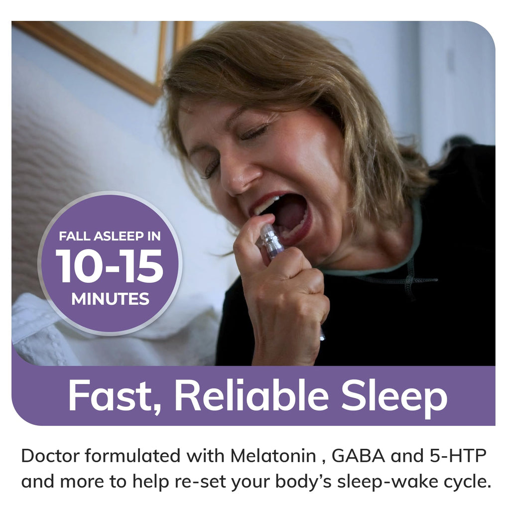 Natural Sleep Aid Spray with Melatonin 1 mg, GABA, & 5HTP F7860