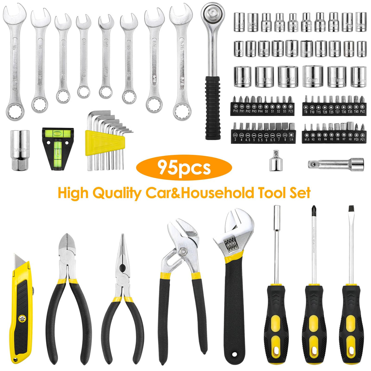 95-Piece Mechanic Tool Set with Storage Case O450550