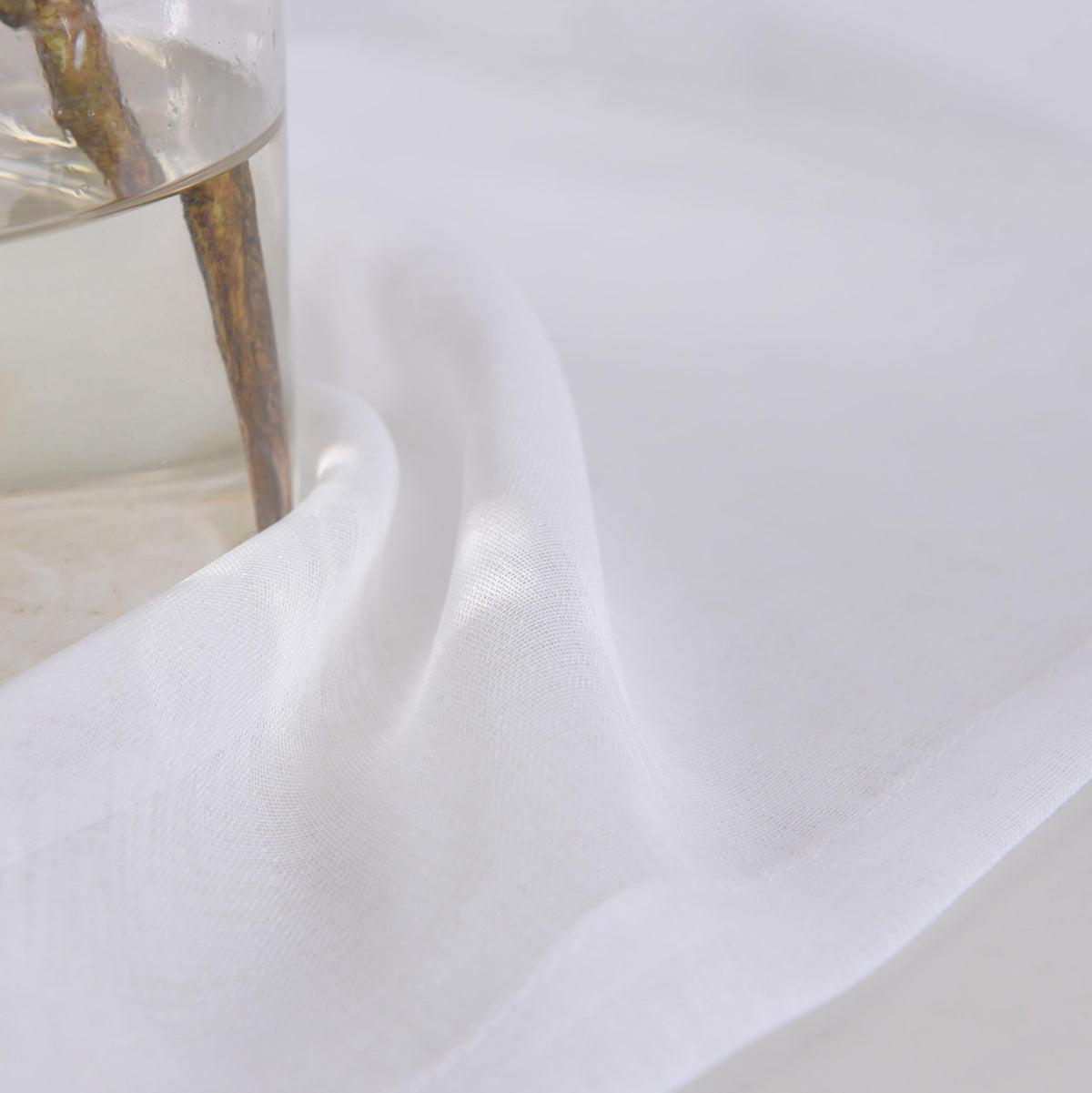 White 95 Inches Long Rod Pocket Sheer Curtains Set of 2 A165