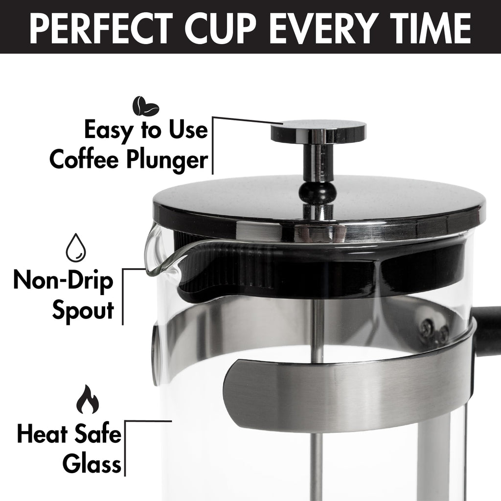 Borosilicate Glass French Press Coffee Maker 34-Ounces P954534