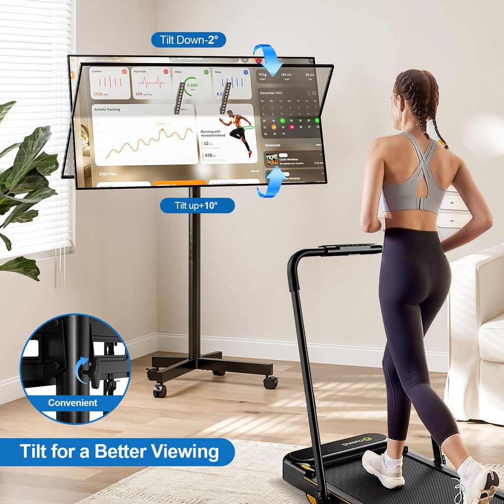 Mobile TV Cart Rolling TV Stand for 23-65 Inch TVs K40035