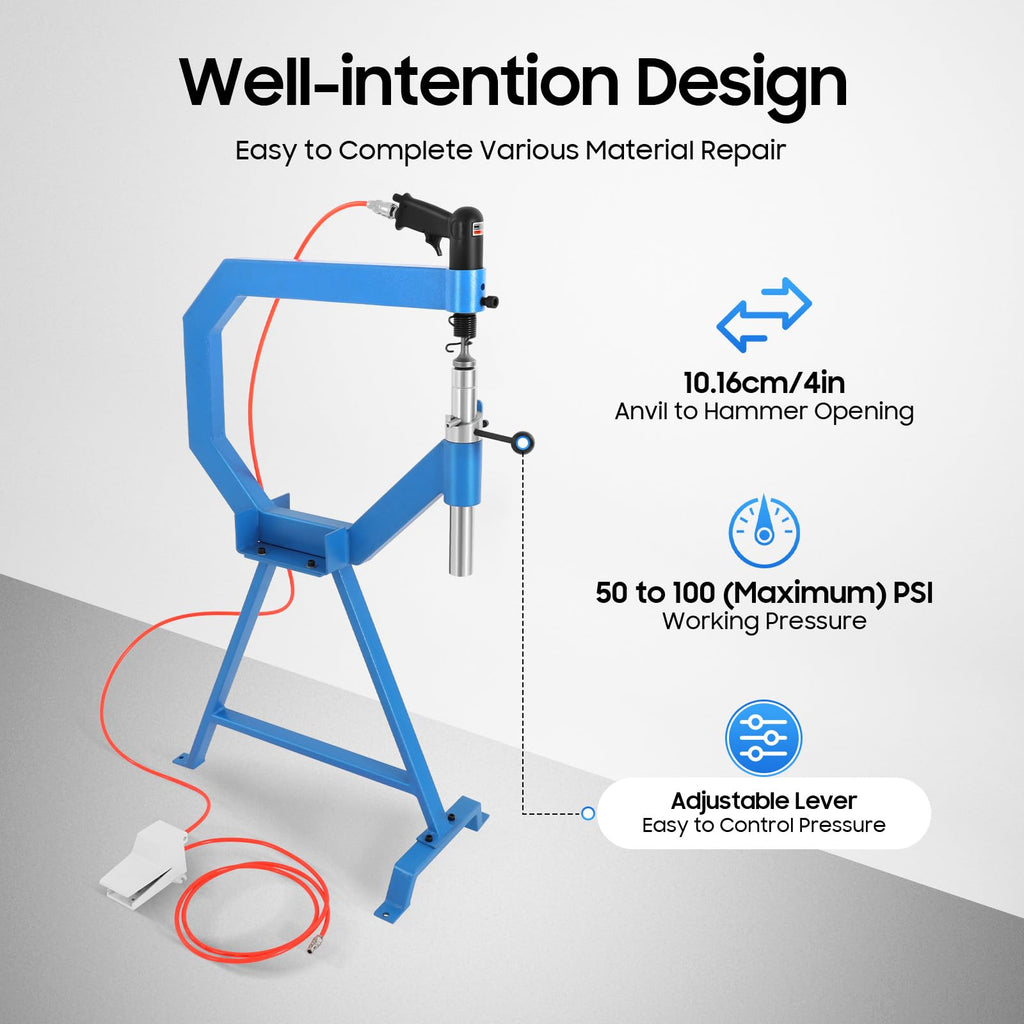 Pneumatic Planishing Hammer with Pedal & Stand K290