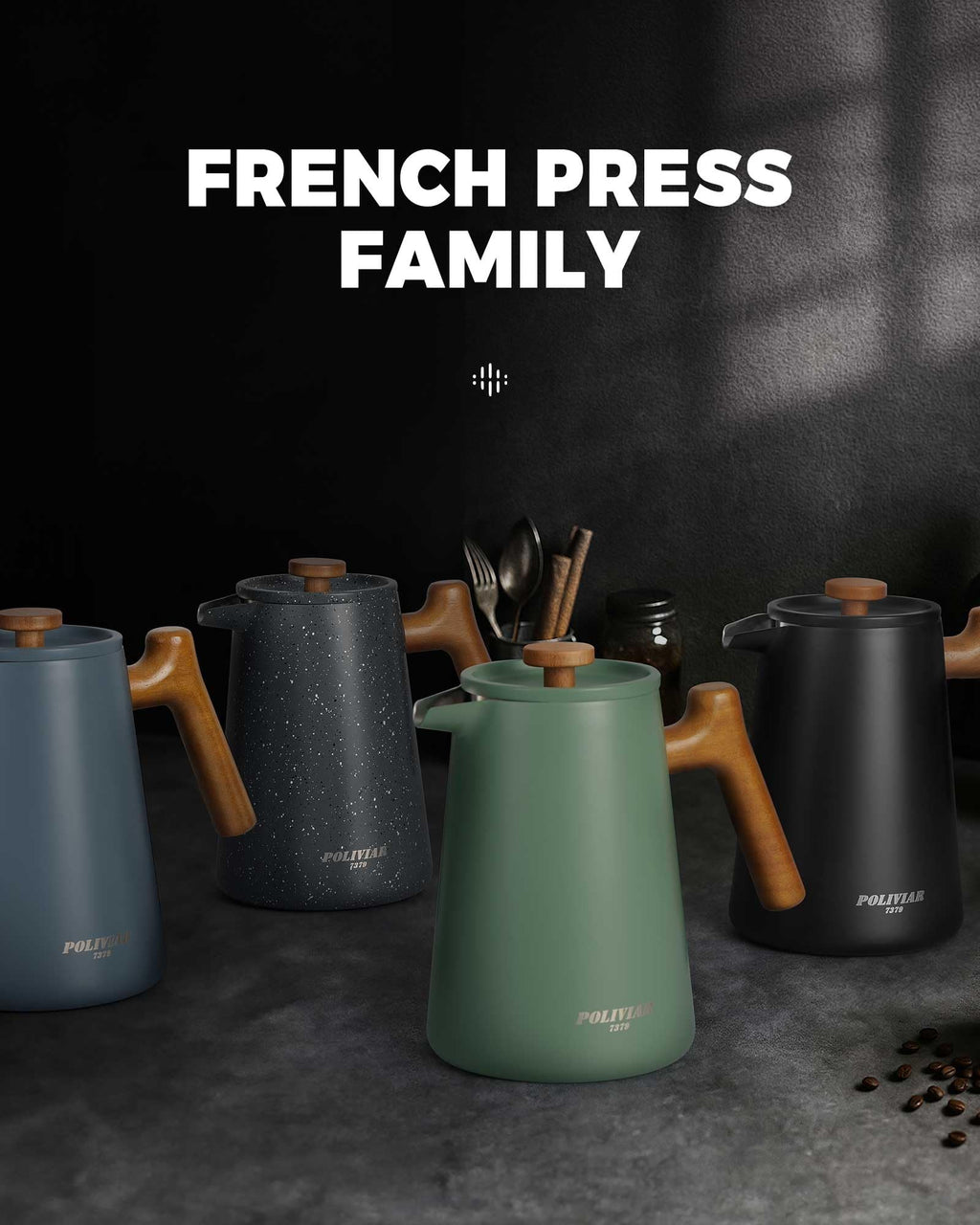 French Press Coffee Maker 34 oz Q778