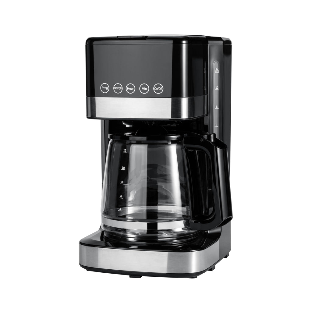12 Cup Programmable Drip Coffee Maker with Glass Pot E287