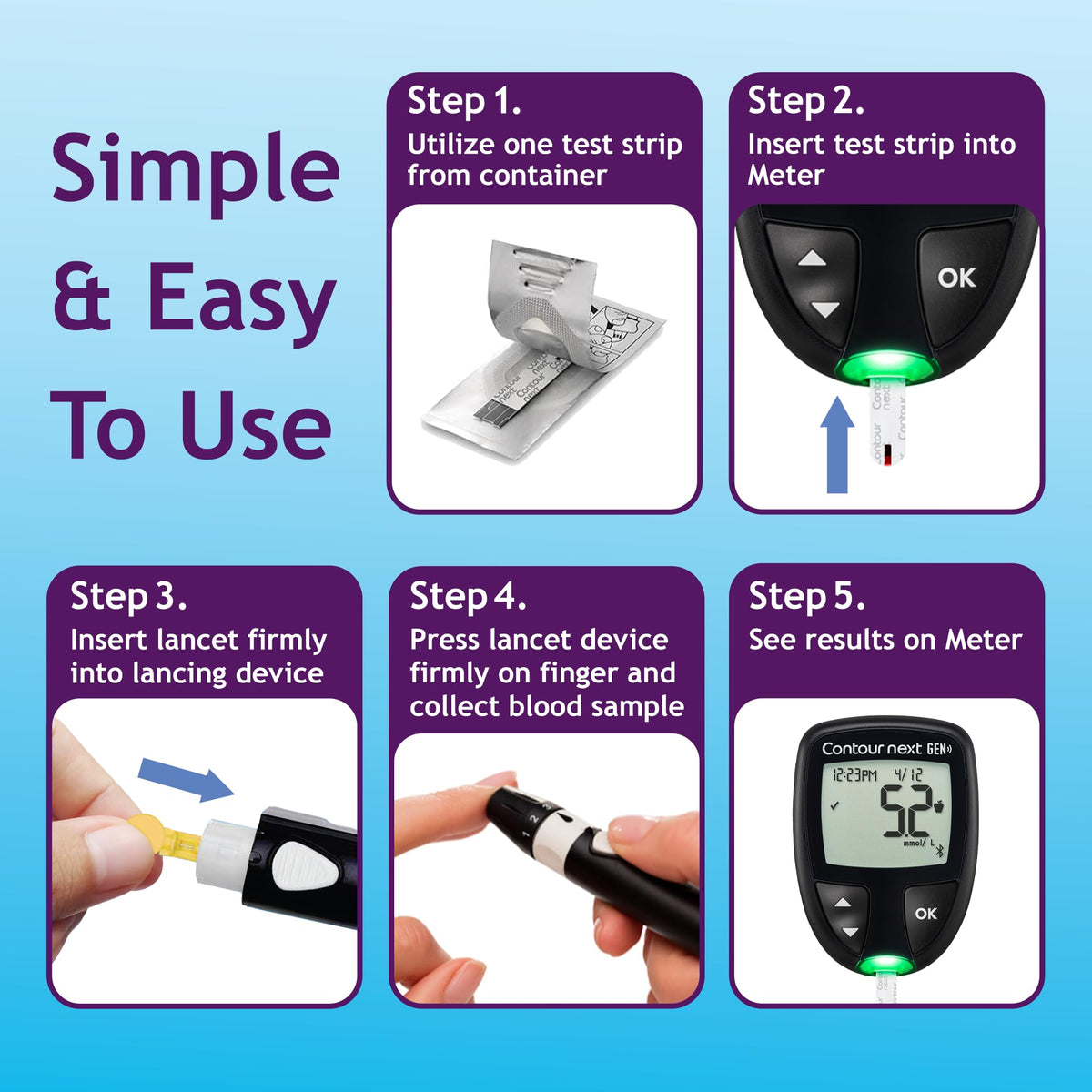 Blood Glucose Test Strips 85 Count O2028