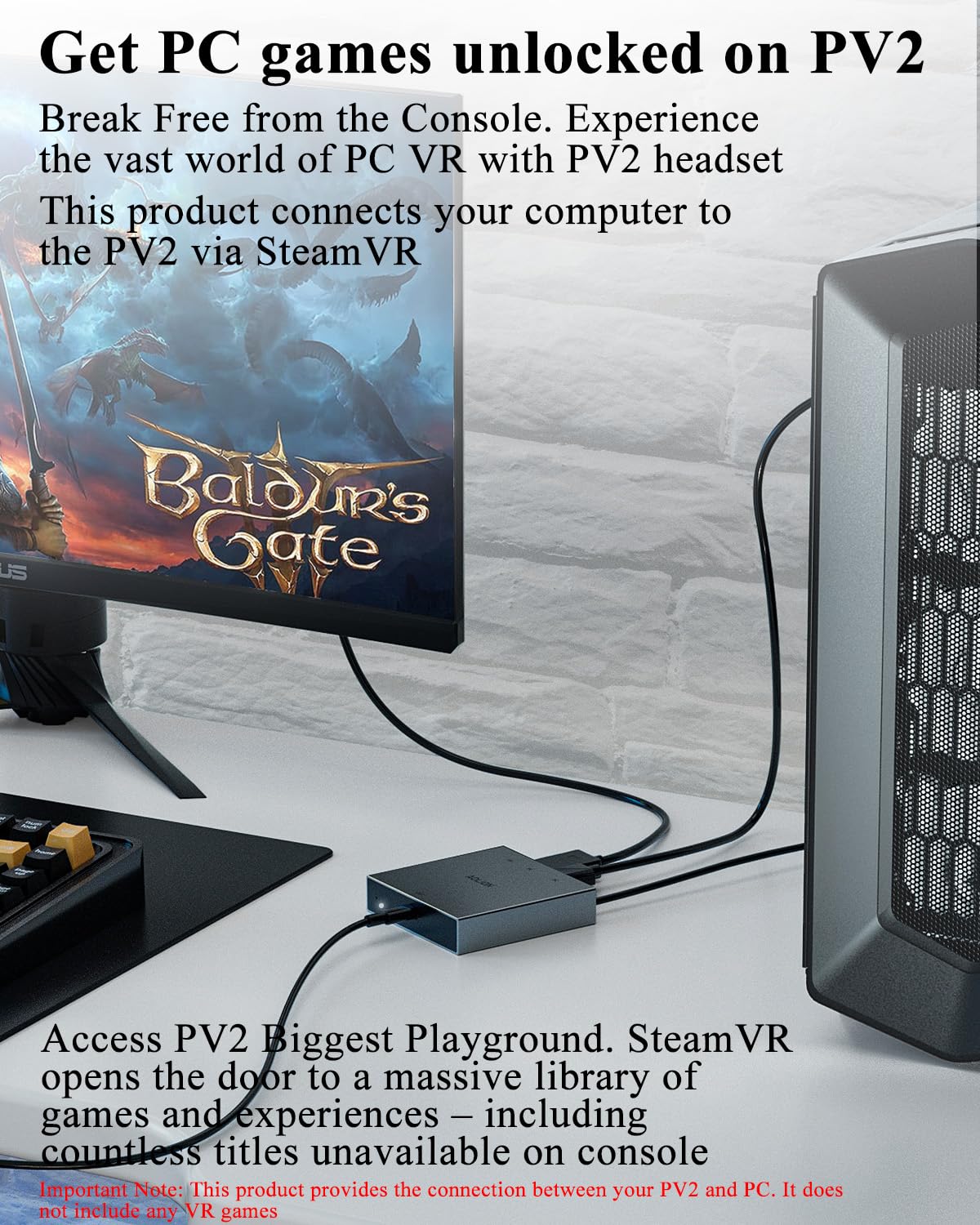 PC Adapter for VR2 Headset L918
