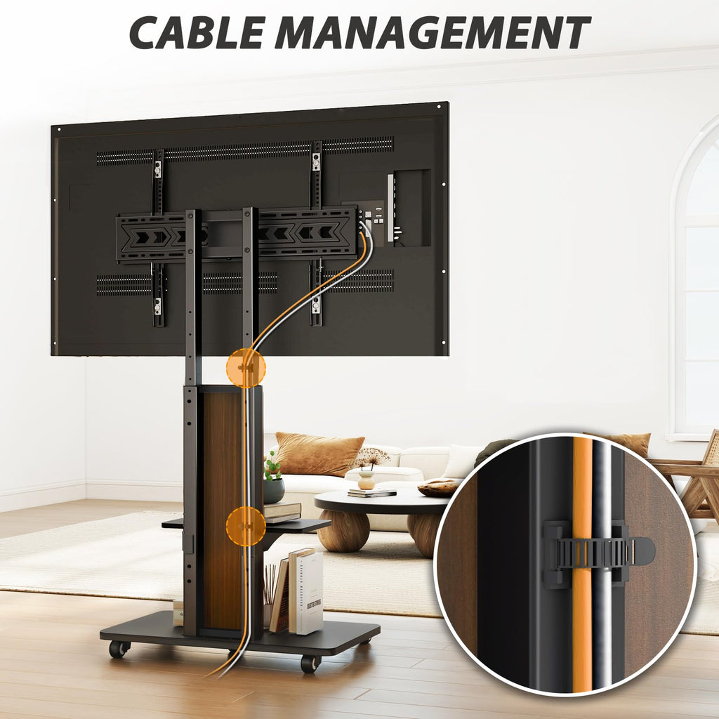 Heavy Duty Rolling TV Stand for 55-100 inch Large Screens B832