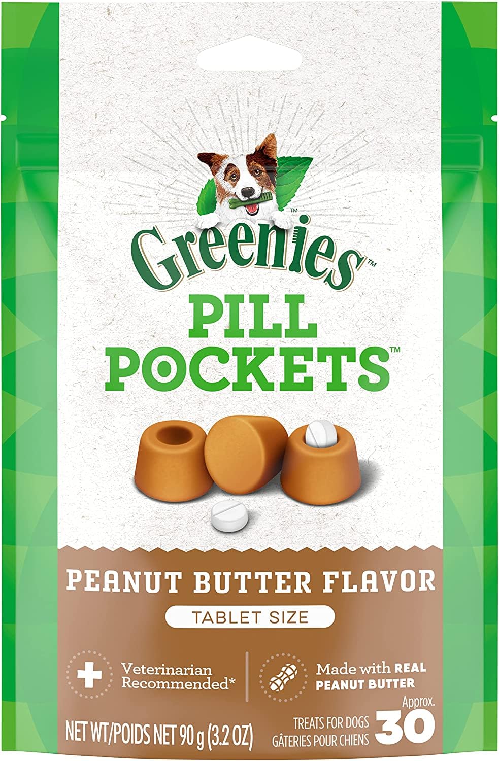 Real Peanut Butter Flavor Dog Treats 9.6 Ounces M739
