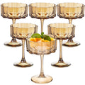 Amber 13oz Glass Coupes Set Of 6 V240