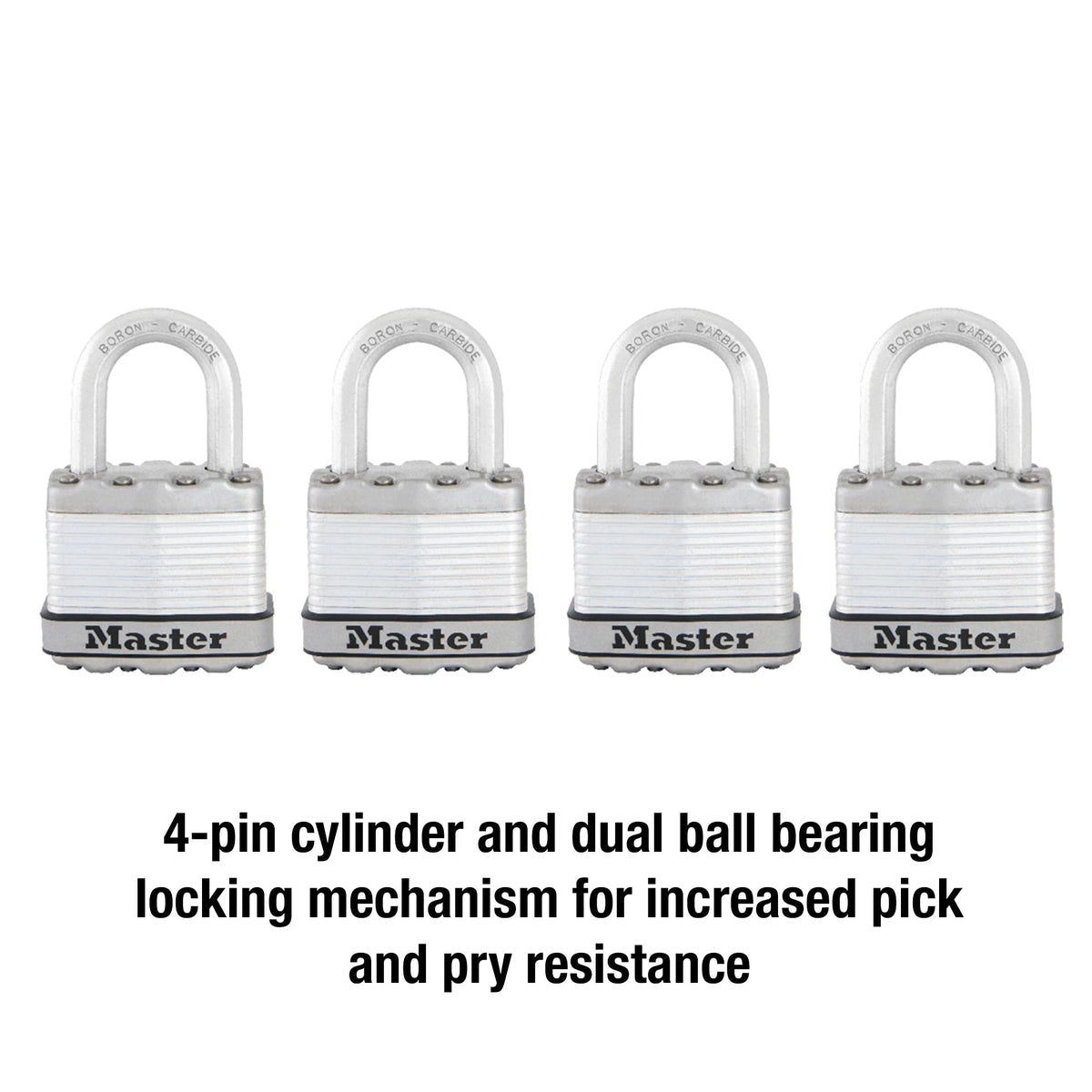 Heavy Duty Keyed-Alike Padlock 4 Pack Y5908