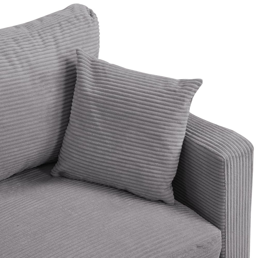Light Gray 2 Seat Upholstered Sofa X8492