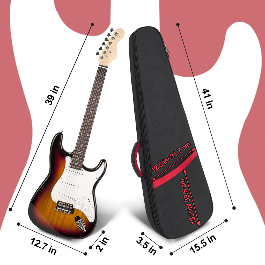 11mm Thick Padded 39 Inch Electric Guitar Bag K276742