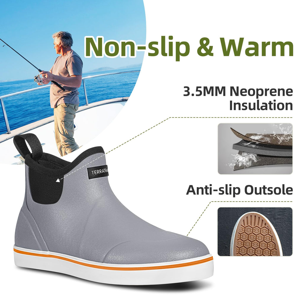 Waterproof Slip-On Ankle Deck Boots C66585