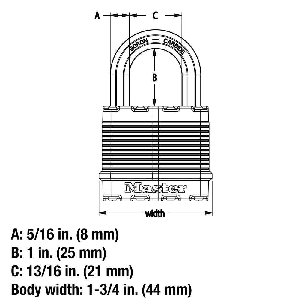 Heavy Duty Keyed-Alike Padlock 4 Pack Y5908
