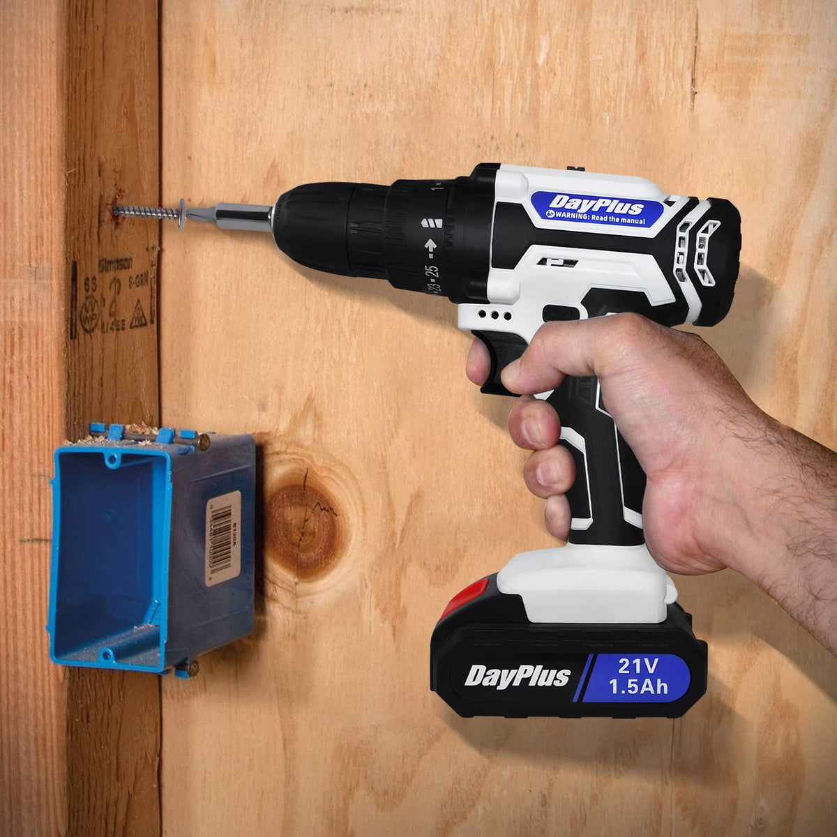 21V Cordless Drill Set with Battery and Fast Charger L2092