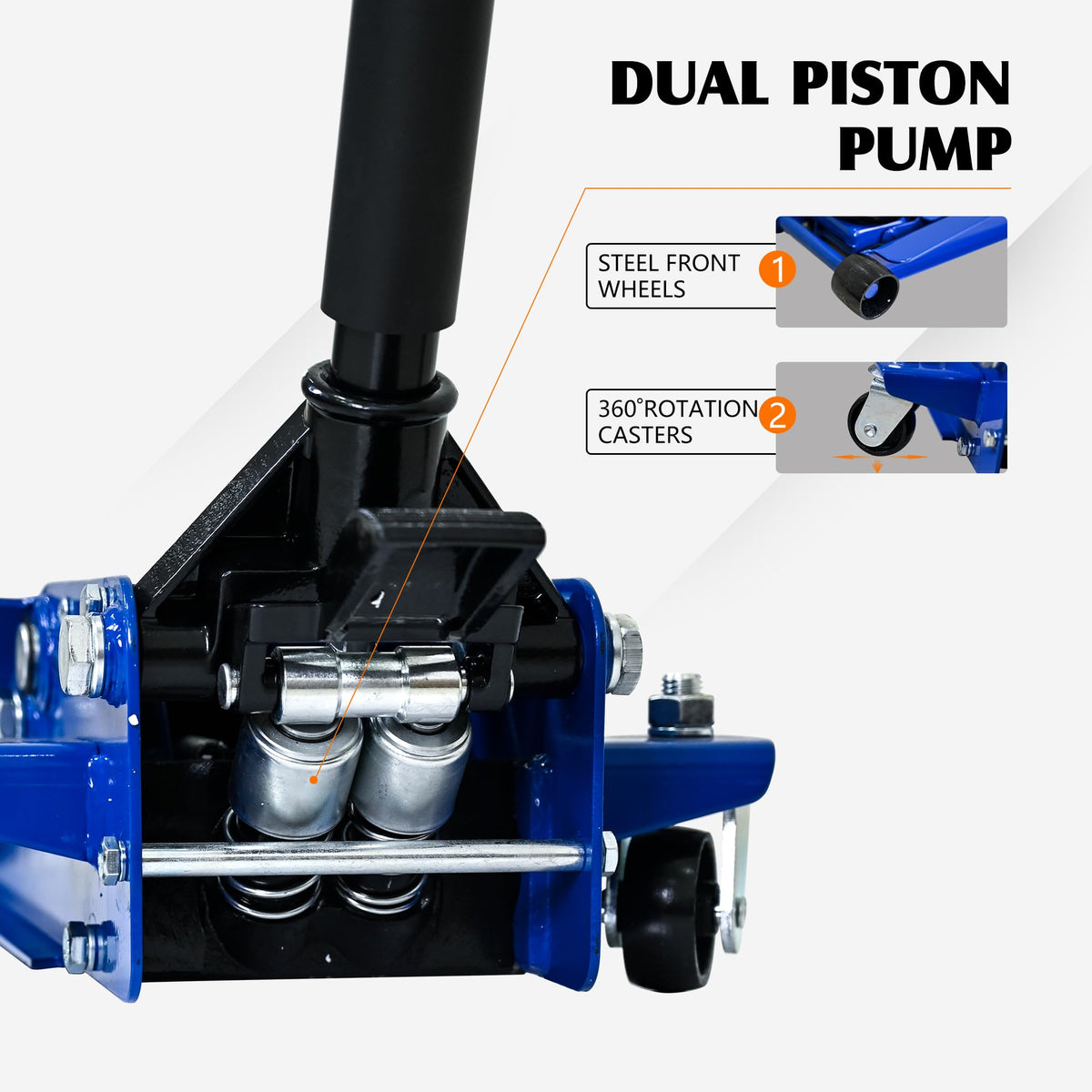 3 Ton Hydraulic Floor Jack with Foot Pedal W94228