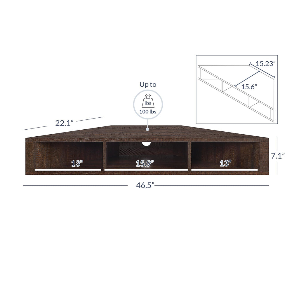47" Corner TV Stand & Entertainment Center C18244