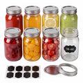 16 oz 8 Pack Clear Glass Jars S554554
