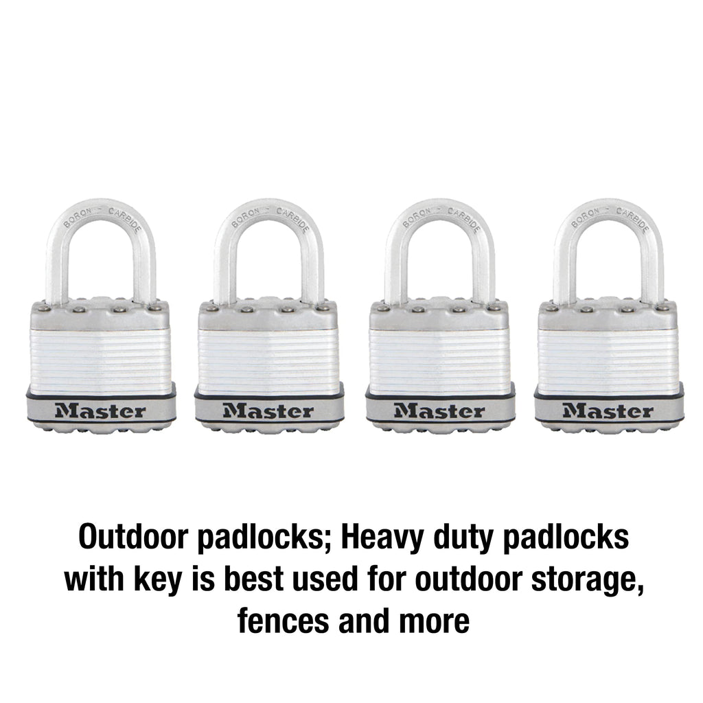 Heavy Duty Keyed-Alike Padlock 4 Pack Y5908