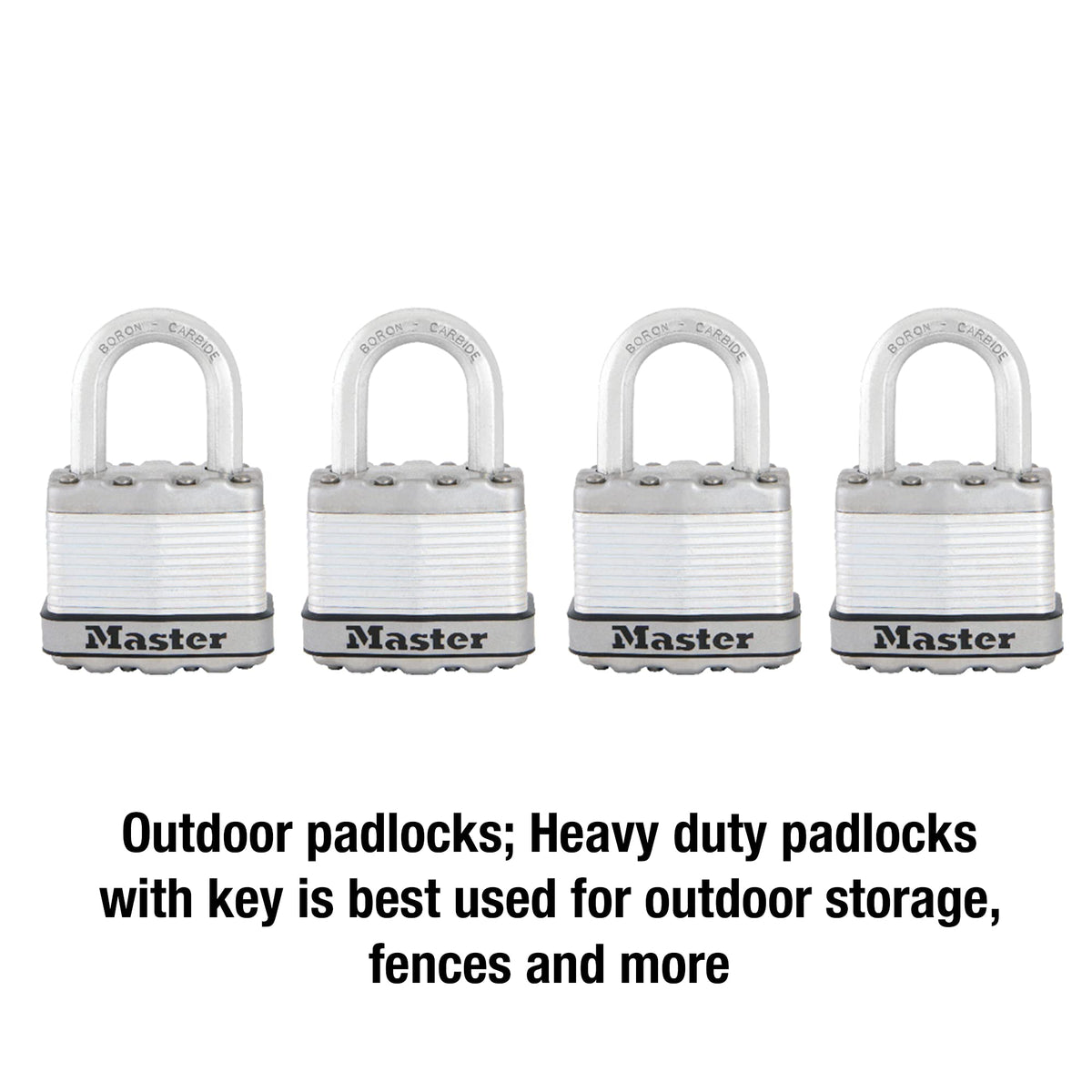 Heavy Duty Keyed-Alike Padlock 4 Pack Y5908
