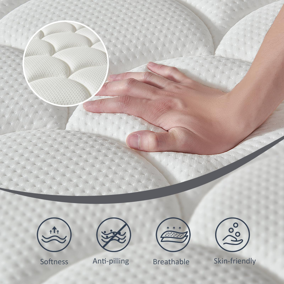 Full Size 12 Inch Hybrid Mattress P9022