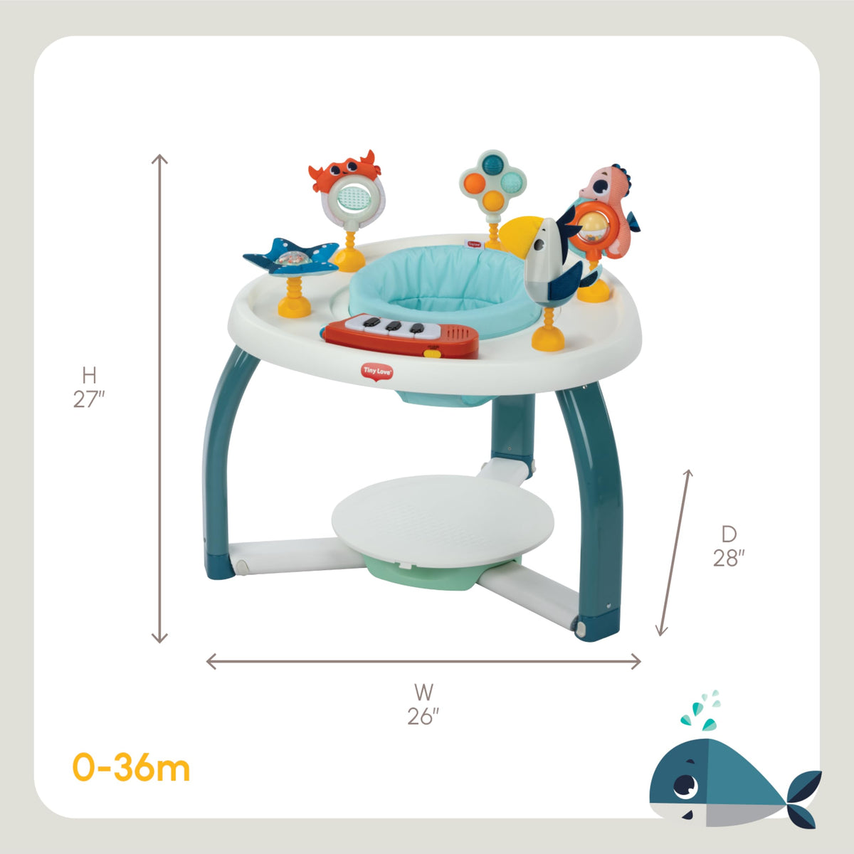 5-in-1 Activity Center with Piano & 6 Toys G29304