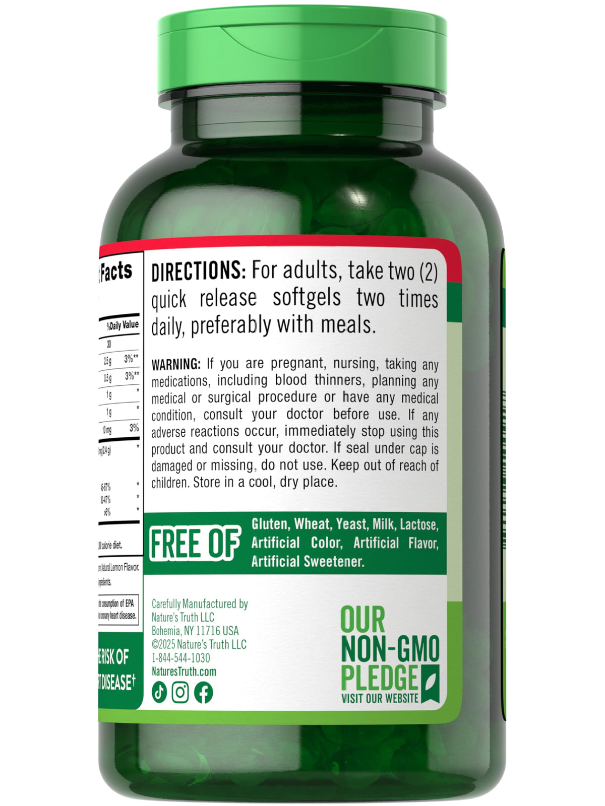 Fish Oil 2400mg 250 Softgels Omega 3 S8701