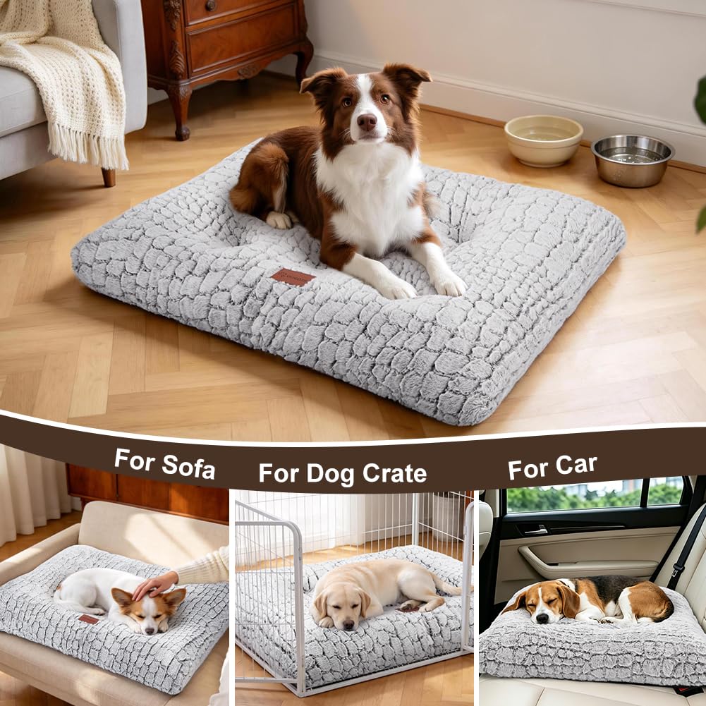 White Dog Crate Pad 24"x18" I27937