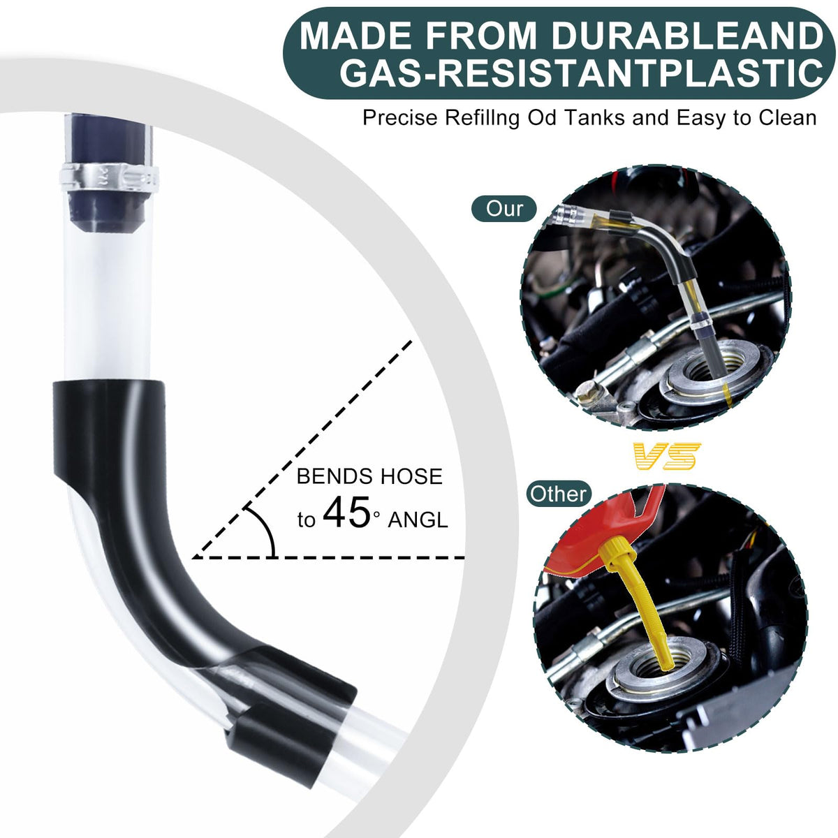 Gas Cans Fuel Jug Hose Kit 3 Pack Y552940
