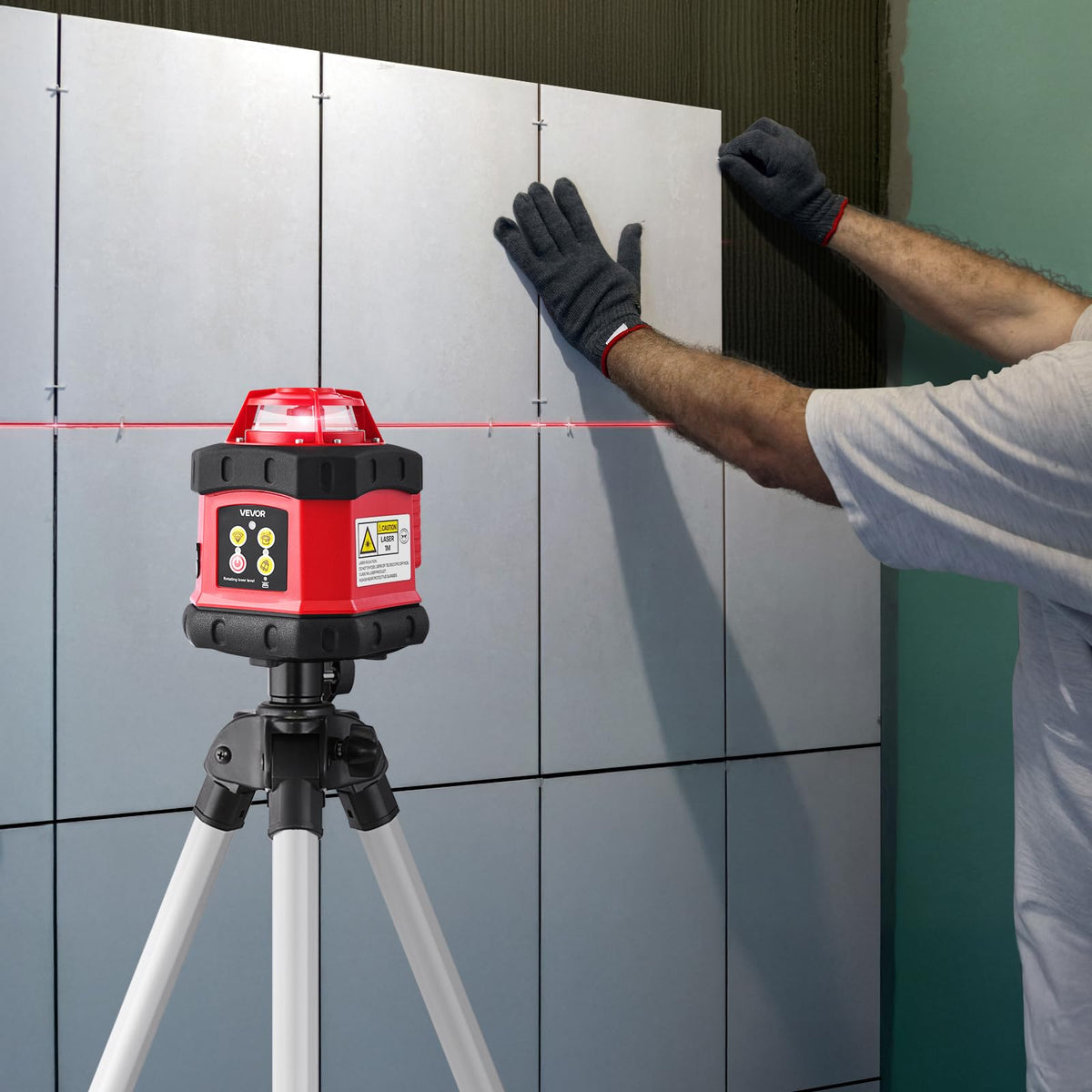 360-Degree Self Leveling Rotary Laser Level Kit with Tripod O4306