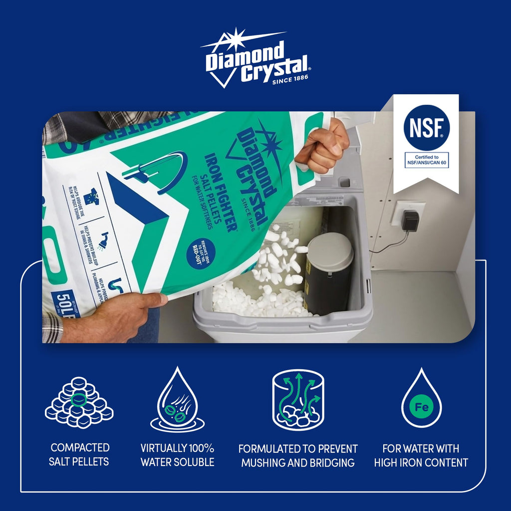 6 Pack Water Softener Salt Pellets, 40 lb P6916
