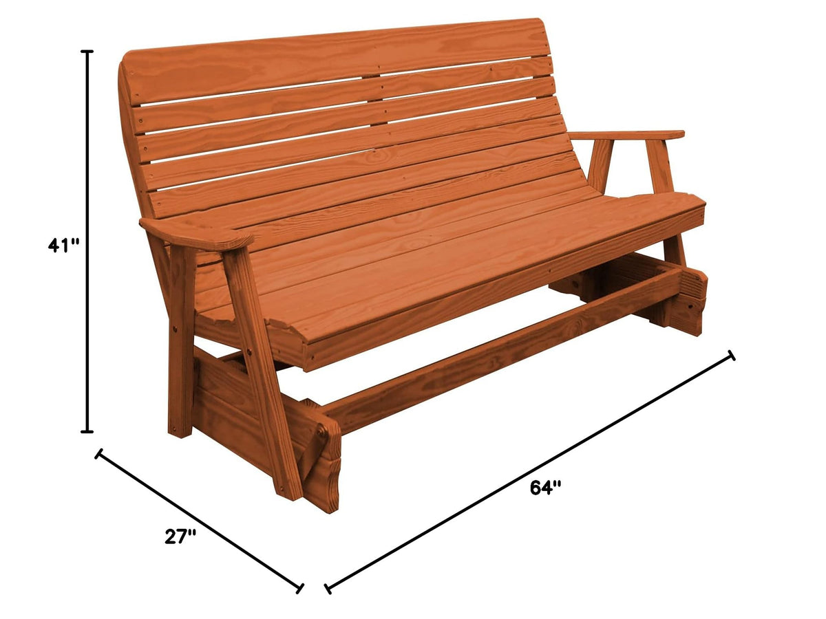 Pressure Treated Pine Highback Glider S223