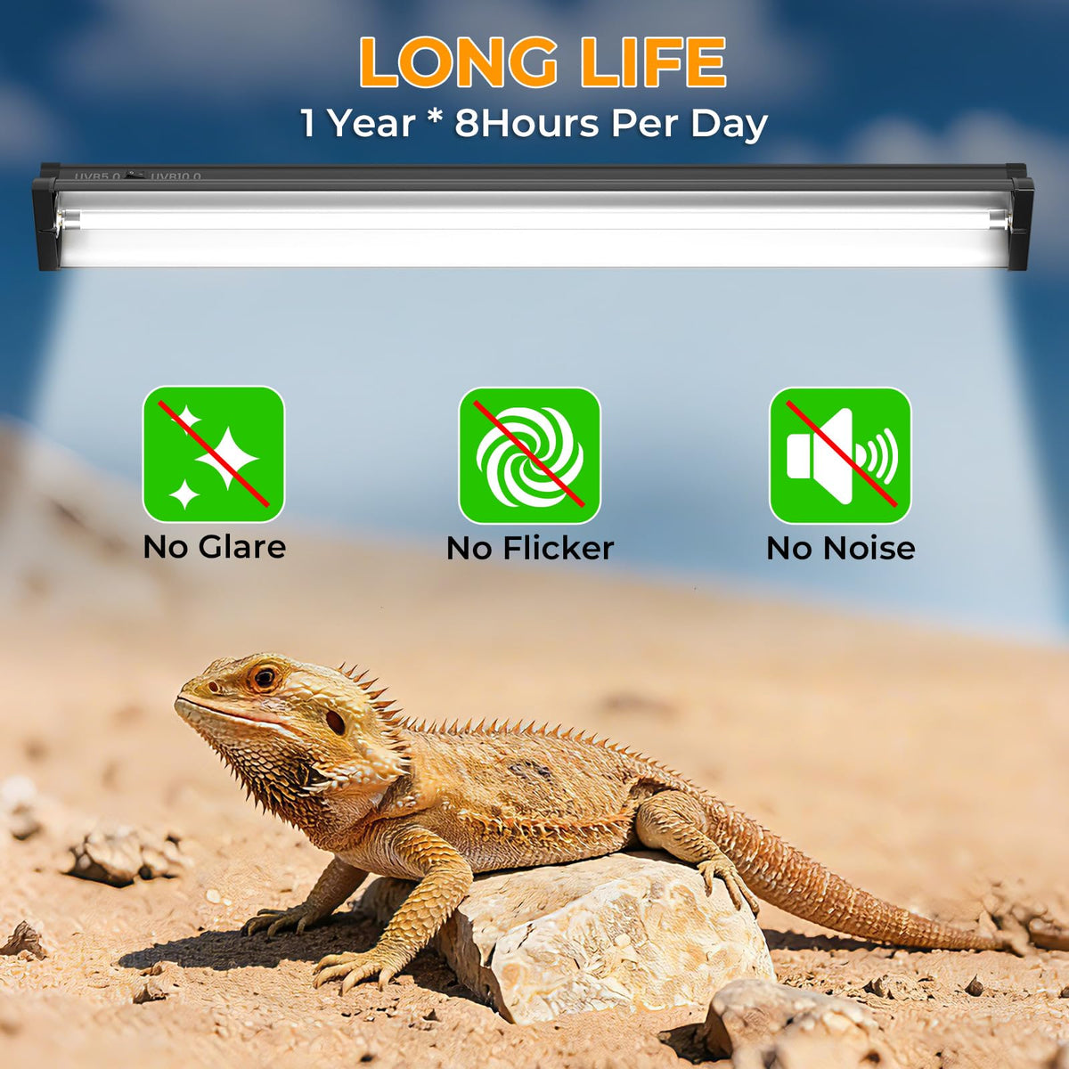 22'' 24W T5 UVB Reptile Light Combo Kit R717682