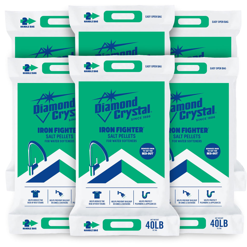 6 Pack Water Softener Salt Pellets, 40 lb P6916