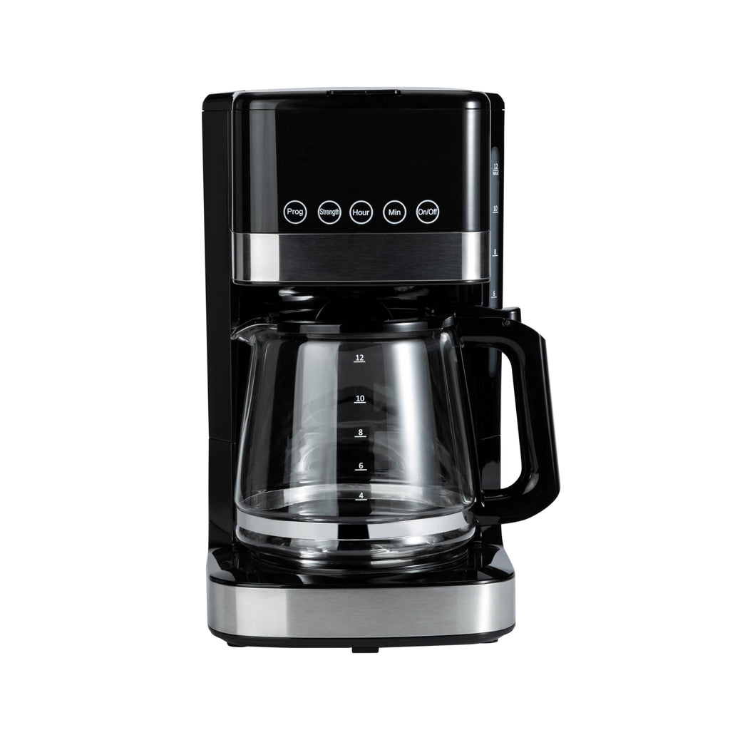 12 Cup Programmable Drip Coffee Maker with Glass Pot E287