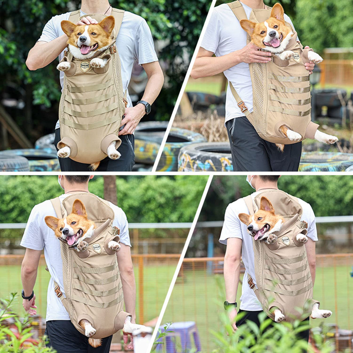 Tactical Dog Backpack Carrier W815232