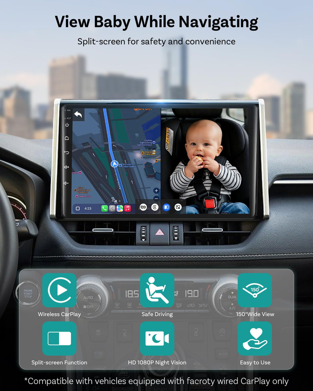 Baby Car Camera with HD Night Vision M239766