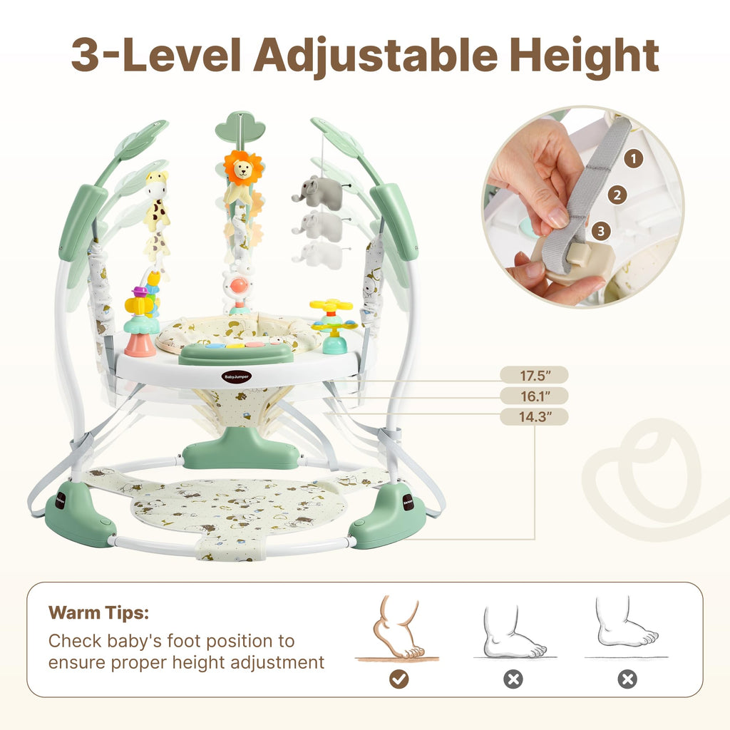 Green 3-in-1 Baby Jumper Activity Center W85297