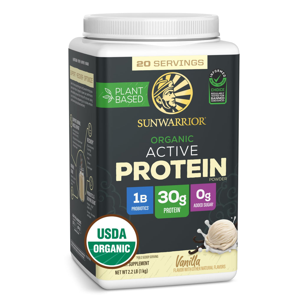 Organic Plant Based Protein Powder, Vegan, Vanilla, 20 Servings G27948