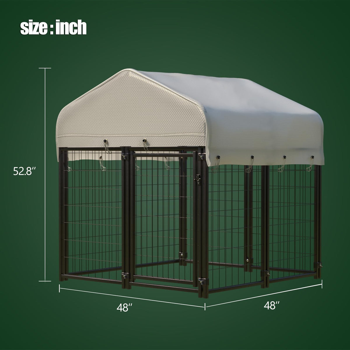 Large Heavy Duty Outdoor Dog Kennel with Roof J7057