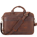 Full Grain Leather Briefcase Fits 15.6 Inch Laptop N17896