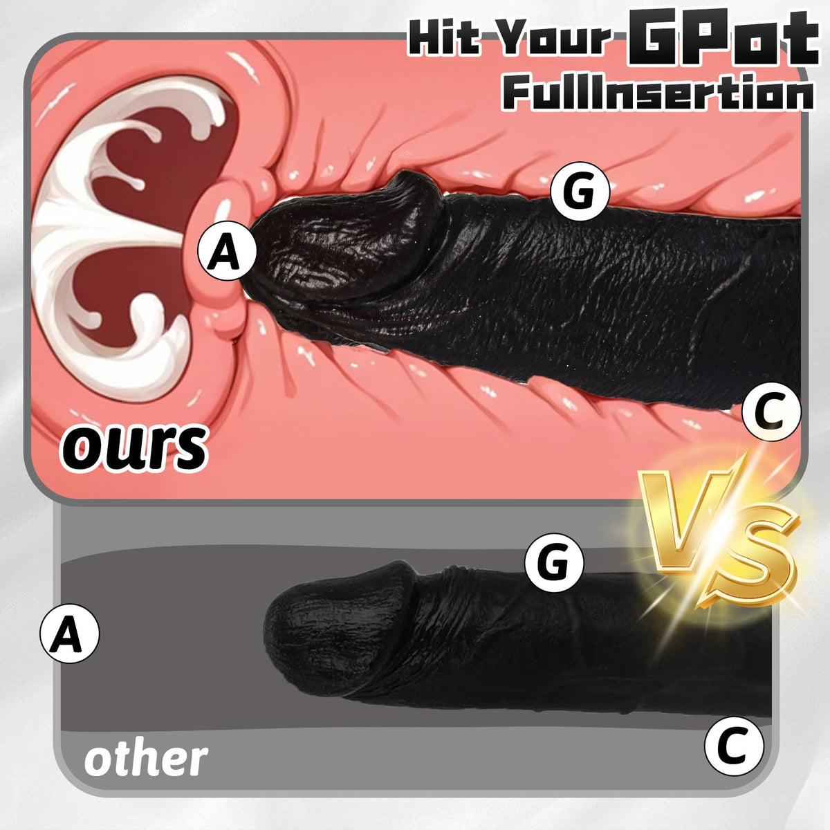 Black Realistic Silicone Dildo with Suction Cup J2881