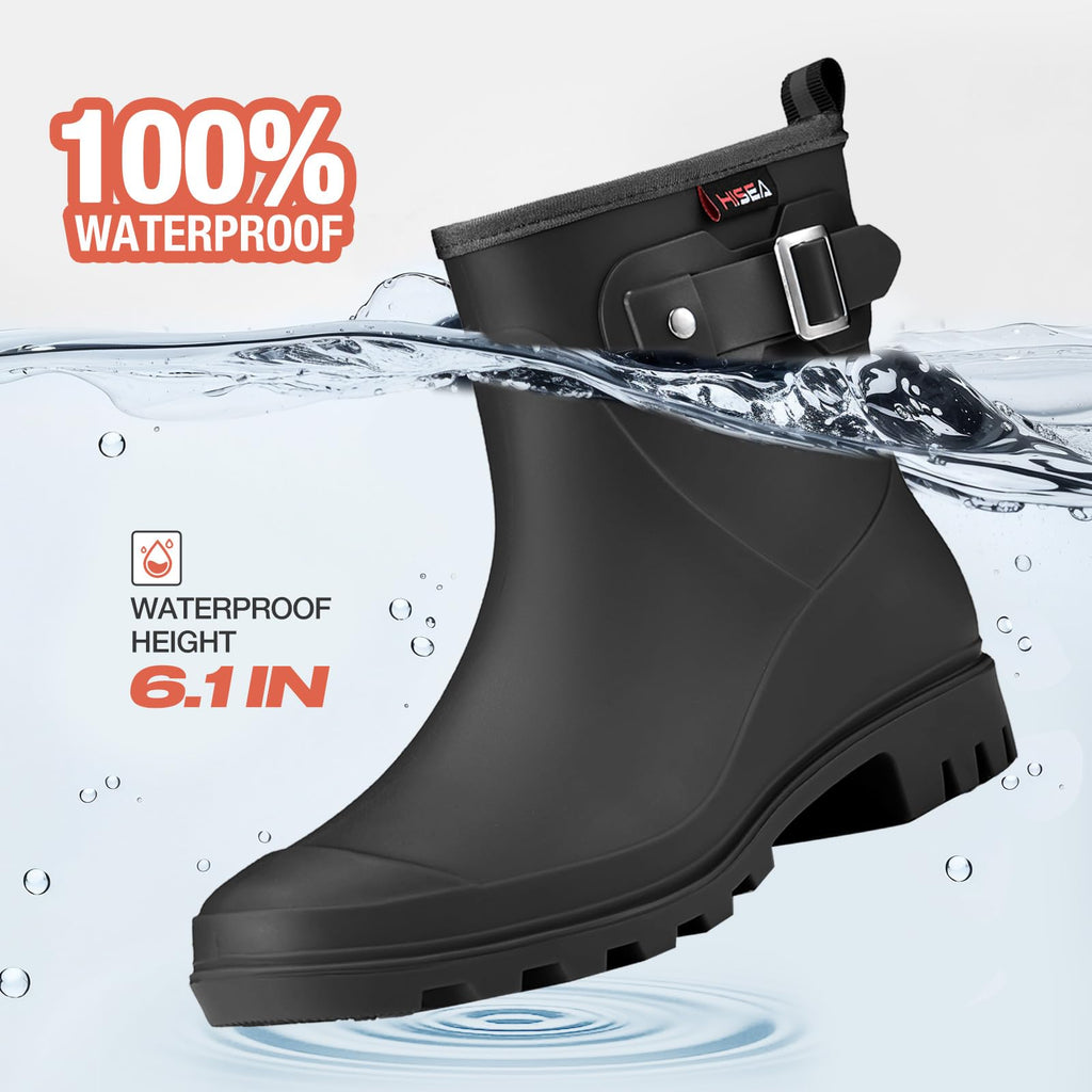 Waterproof Short Ankle Rubber Rain Boots U295