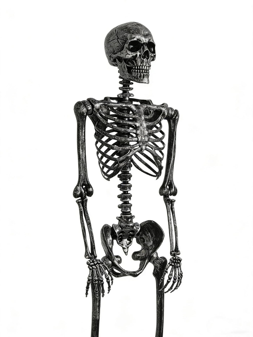 5 FT Posable Black Skeleton T7894