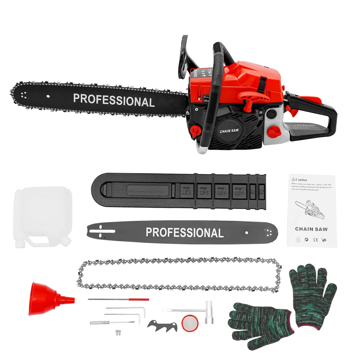 20-Inch 2-Stroke Gas Chainsaw with Tool Bag N4007