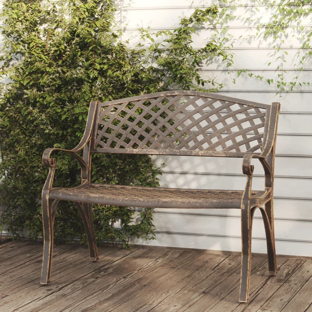 Bronze Cast Iron Garden Bench E45142