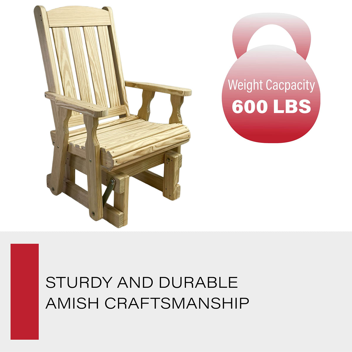 Heavy Duty 600 Lb High Back Glider Chair S118411